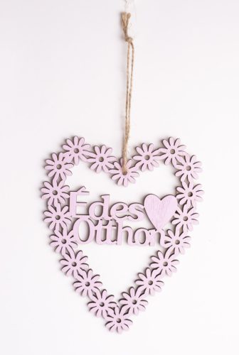WOOD LAND.HEART FLORAL PINKOUT12