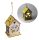WOODEN COTTAGE+LED BEES 10*8