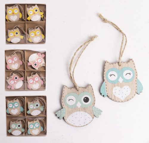 WOODEN LD.OWL*8WINK 3PCS  8