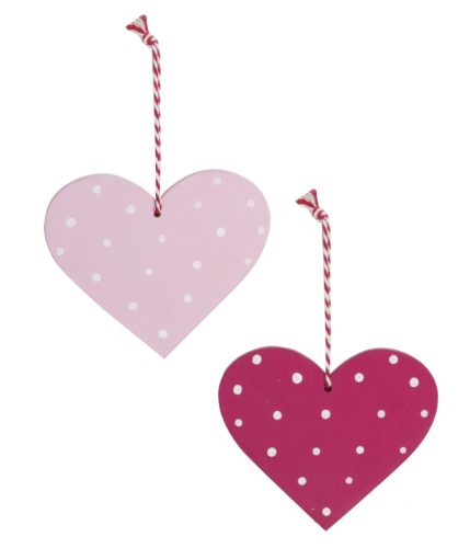 WOOD LAND.HEART MAUVE/PLUM2S10*9