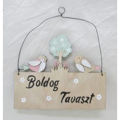 WOODEN LD.TREE+2BIRDS LAKE20*16