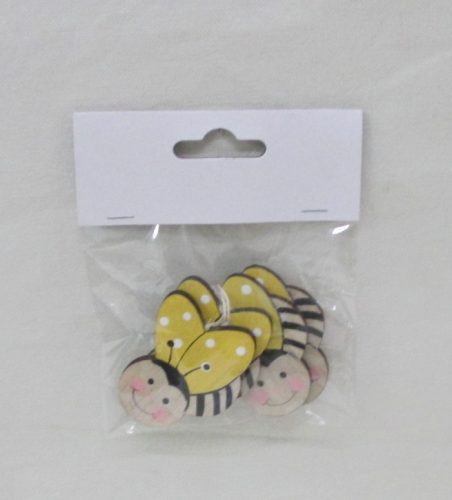 WOODEN BEE*3/BASKET     6*5