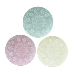 WOODEN PLATE CIRCLE LACY 3S 29*29