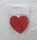 WOODEN HEART RED CIRCLE  8*8