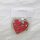 WOODEN HEART FULL OF HEARTS RED8*8