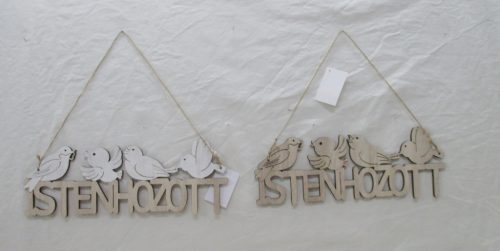 WOODEN CUT GOD 4BIRDS 2PCS30*10