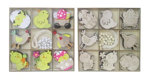 WOODEN DIY TREE*24CHICK+EASTER EGG