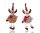 DEK.REINDEER LL.CR/WHITE 2S24.5