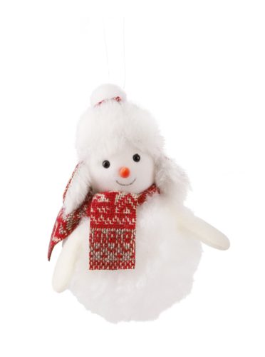 DEK.SNOWMAN WHITE/RED FUR 15