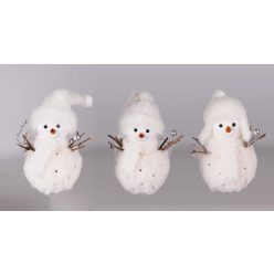 DEK.SNOWMAN WHITE FUR/RED FLIT18