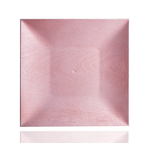 DEK.TRAY OVAL EDGE PINK40.5