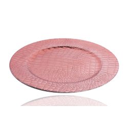 DEK.TÁLCA KÖR KROKOD.PINK33