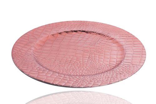 DEK.TRAY CIRCLE SPIRAL PINK 33