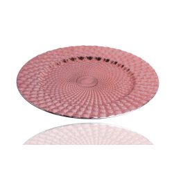 DEK.TRAY CIRCLE CROCODILE PINK 33