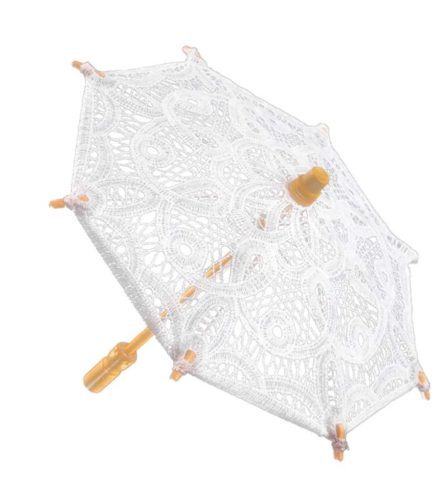 UMBRELLA LACE FISHNET WHITE 17