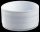 POT DISH WHITE 12*6