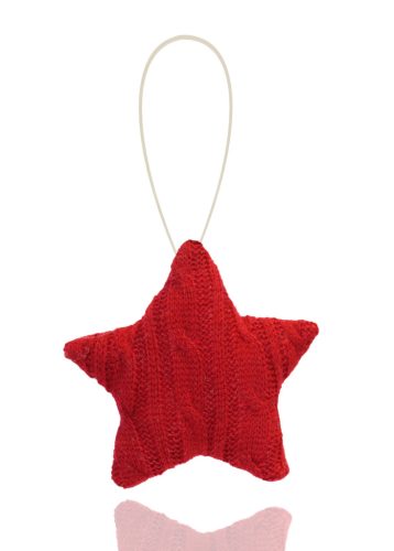 DEC.AK.STAR BURGUNDY BOW 12