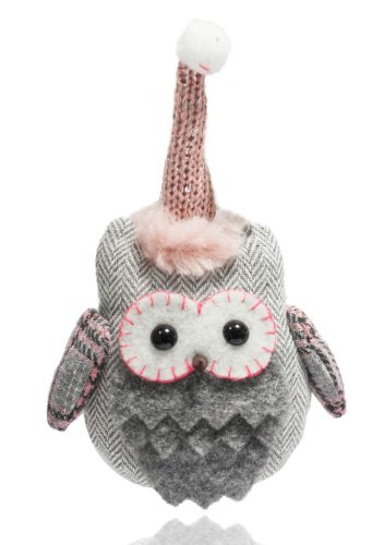 DEC.AK.OWL GREY+PINK 21