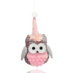 DEC.AK.OWL PINK+GREY 21