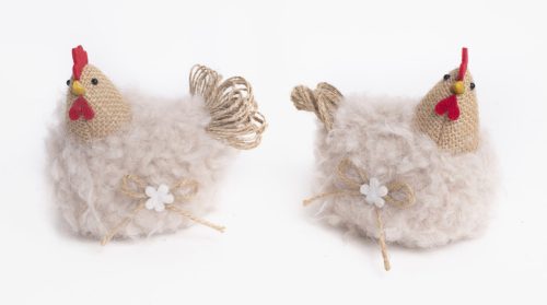 DEC.CRYSTAL DROP EARR.BROWN CIR14
