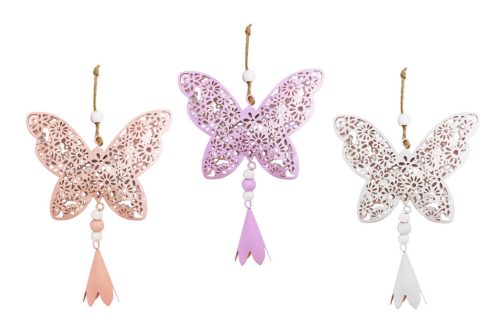 METAL LD.BUTTERFLY FLOWERED 3S11*9