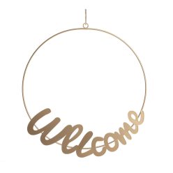 METAL COP.WELCOME GOLD 32*31