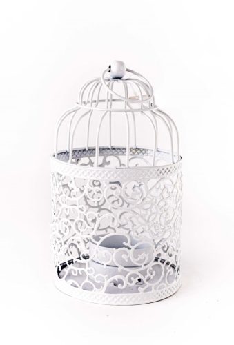 METAL MT.CAGE WHITE VINE 8*17
