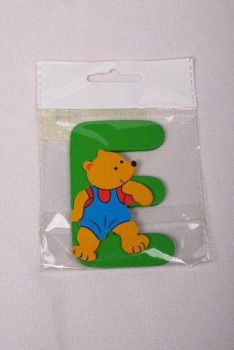 WOODEN LETTER BEAR "E
