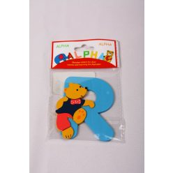 WOODEN LETTER BEAR "R