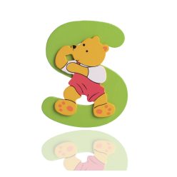 WOODEN LETTER BEAR "S