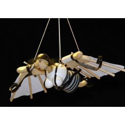 WOODEN SPRING AIRPLANE WOMAN