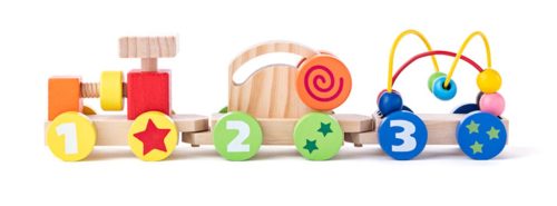 WOODEN TRAIN COLORFUL SKILL