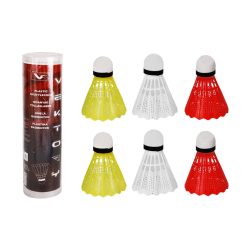FEATHER BALL*6 RUBBER/COLORED