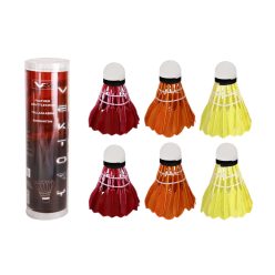 FEATHER BALL*6PCS/PADDLE-COLORED
