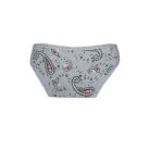 Women's cotton two-piece lingerie set - classic briefs-spaghetti strap top - gray - L