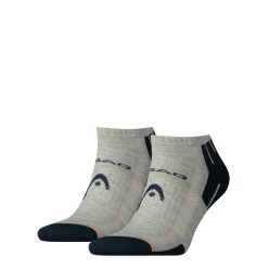   Head unisex performance sneaker - légátersztő félplüss talpú titokzokni - 2 pár/csomag - szürke - 39-42