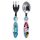 2 PCS ELLIPTICAL METAL CUTLERY SET MINNIE MOUSE MORE MINNIE