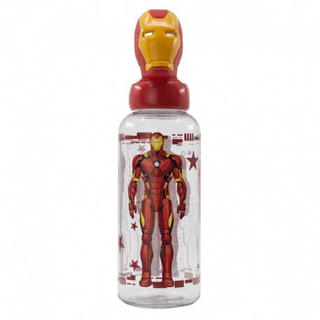 3D PLASTIC BOTTLE 560 ML AVENGERS - IRON MAN