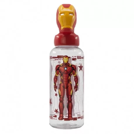 3D PLASTIC BOTTLE 560 ML AVENGERS - IRON MAN