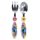 2 PCS ELLIPTICAL METAL CUTLERY SET STITCH