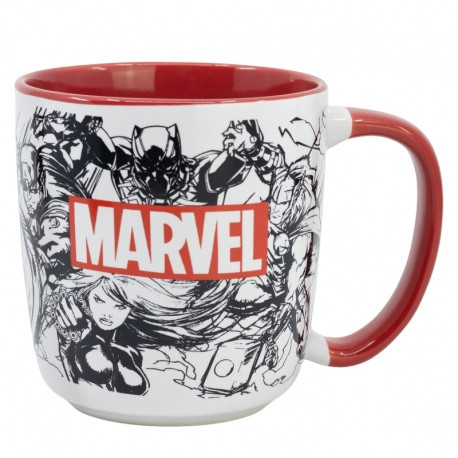 MARVEL microwaveable premium ceramic mug in gift box - 380 ML