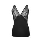 Women's high-cotton content two-piece lingerie set - black - M