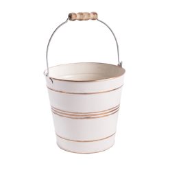BÁD.BUCKET STRIPE WHITE/GOLD12*16