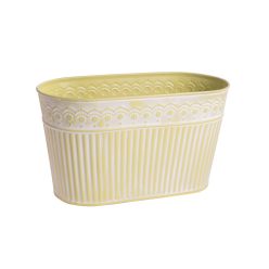 BATH BOWL OVAL WHITE BIRD 21*13