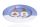 BATH TRAY MERRY RED 34*23