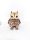 OWL STANDING BROWN 25CM