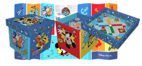 Mickey Mouse Toy Storage Basket 20L (4 in 1 board game, storage, sunshade, chair)