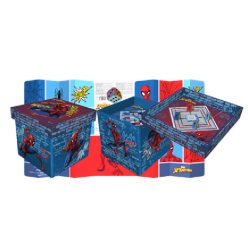   Spiderman Toy Storage Basket 20L (4 in 1 board game, storage, sunshade, chair)