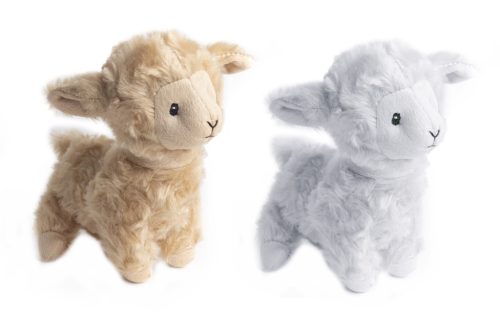 LAMB STANDING WHITE/BROWN 2STEMS 16