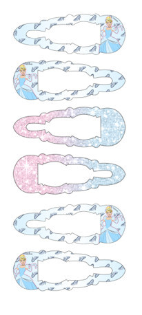 Disney Princesses hair clip set of 3